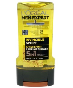 Men Expert Invincible Sport 5 In 1 Shower Gel