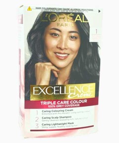 Excellence Creme Triple Care Colour 1 Natural Darkest Black