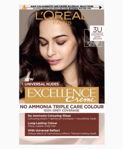 Excellence Creme No Ammonia Triple Care Hair Colour 3U Universal Dark Brown