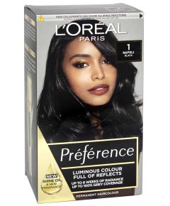 Loreal Paris Preference Hair Color 1 Napoli Black