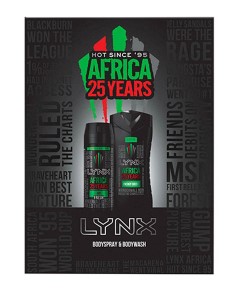 Lynx Africa Body Wash And Spray Gift Set