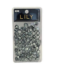 Lily Collection Beads Black And White 612