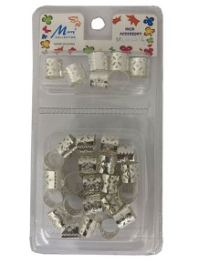 Murry Collection Metal Tube Clip Silver MC43SIL