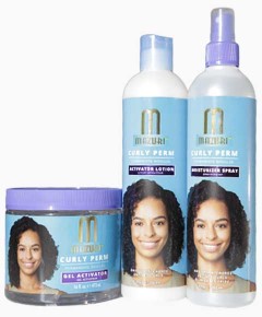 Curly Perm Gel Activator Lotion And Spray Bundle