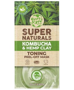 Earth Kiss Super Naturals Kombucha And Hemp Clay Toning Peel Off Mask