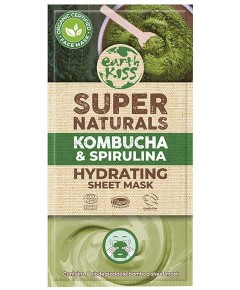 Earth Kiss Super Naturals Kombucha And Spirulina Hydrating Sheet Mask
