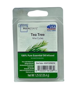 Essential Oil Infused Wax Melt Cubes Tea Tree