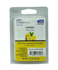 Essential Oil Infused Wax Melt Cubes Lemon