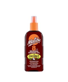 Malibu Bronzing Tanning Oil With Coconut SPF8