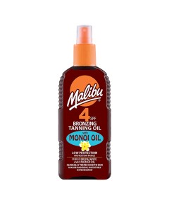 Malibu Bronzing Tanning Oil With Monoi Oil SPF4