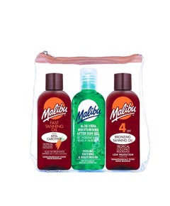 Malibu Travel Bag Tanning Oil Pack With SPF4 And Beta Carotene