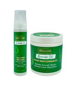 Mazuri Hair Mayonnaise Avocado Oil Hair Moisturising Bundle