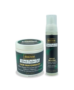 Mazuri Hair Mayonnaise Black Castor Oil Hair Moisturising Bundle