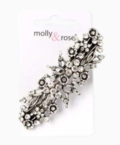 Vintage Style Crystal Flower Barrette 4226