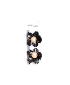 Flower Shaped Pearl Hair Clamps