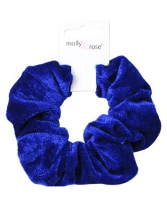 High Shine Royal Blue Velvet Large Scrunchie 9328