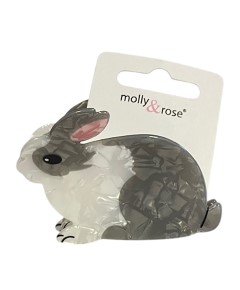 Pearlescent Rabbit Shaped Hair Clamp 9502