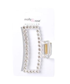 Recycled Clear Clamp With Crystals 9445