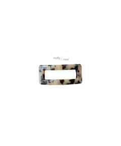 Open Rectangular Style French Tort Barrette Clip