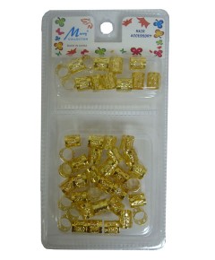 Murry Collection Metal Tube Clip Gold MA40G