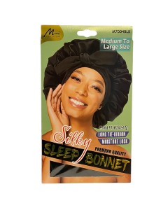 Silky Sleep Bonnet M7004BLK