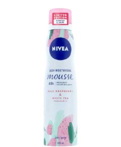 Nivea Body Moisturising Wild Raspberry And White Tea Mousse 