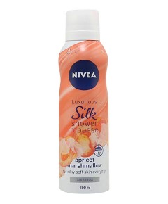 Luxurious Silk Apricot Marshmallow Shower Mousse