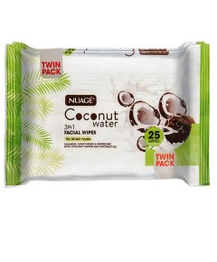 Nuage 3 In 1 Coconut Water Facial Wipes