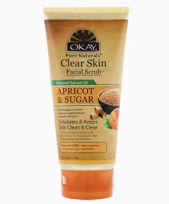 Okay Pure Naturals Clear Skin Apricot And Sugar Facial Scrub