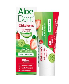 Aloedent Aloe Vera Flouride Free Toothpaste For Children Strawberry