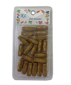 KL Hair Accessory Wooden Beads 380203