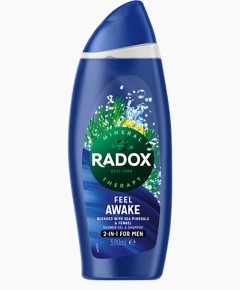 Radox Mineral Therapy Feel Awake 2 In 1 Men Shower Gel Shampoo