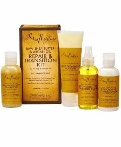 Raw Shea Butter And Argan Oil Repair And Transition Kit