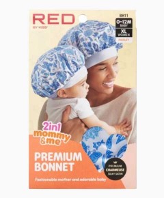 Red By Kiss 2 In 1 Mommy And Me Premium Bonnet BH11