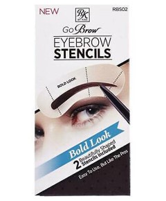 Go Brow Eyebrow Stencils RBS02 Bold Look