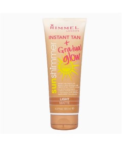 Instant Tan Gradual Glow Sun Shimmer Light Matte