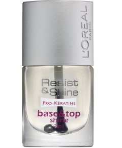 Resist And Shine Pro Keratin Base Top Nail Varnish