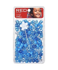 Red By Kiss Large Hair Beads HA14