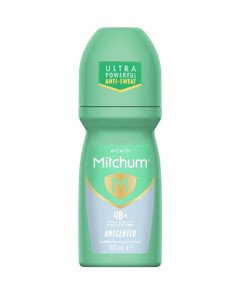 Mitchum Women 48H Triple Defense Unscented Roll On