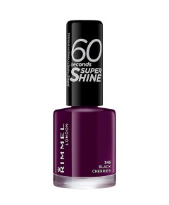 Rimmel 60 Seconds Super Shine Nail Polish 345 Black Cherries