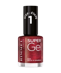 Rimmel Super Gel Nail Step 1 Varnish 044 Rock N Sparkle