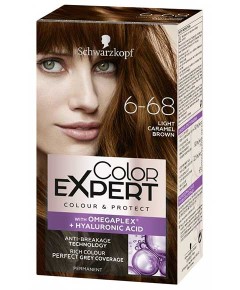 Color Expert Permanent Hair Color 6 68 Light Caramel Brown