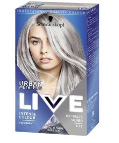 Live Urban Metalic Intense Permanent Colour  U71 Metallic Silver