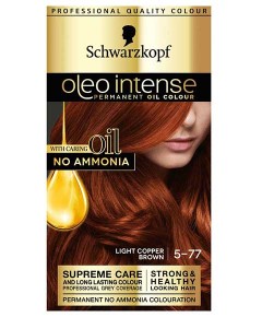 Oleo Intense No Ammonia Permanent Colour Light Copper Brown 5 77