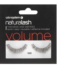 Naturalash 100 Black Volume Fake Eyelashes