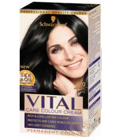 Vital Colour Cream Silk And Oil Care Natural Black 10
