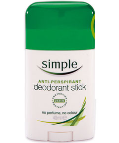 Simple 24hour Anti Perspirant Deodorant Stick