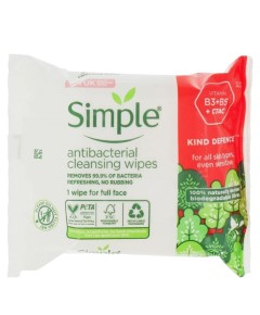 Simple Kind Defence Antibacterial Cleansing Wipes