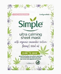 Simple Kind To Skin Ultra Calming Sheet Mask