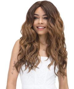 Natural Super Flow Deep Part Syn Moon Lace Wig